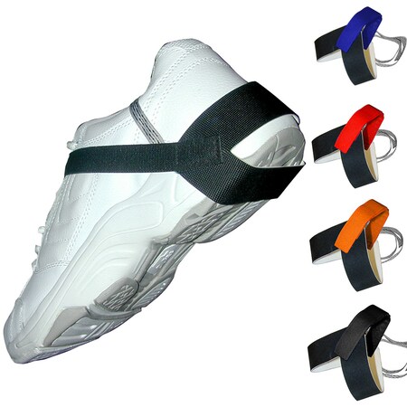 Transforming Technologies Heel Grounder, 1.25" Cup, Stretch HOOK AND LOOP, 1 Meg, Black HG1360